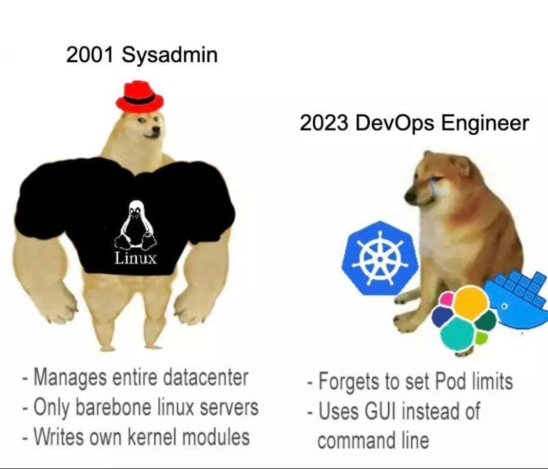 2001 Sysadmin & 2023 DevOps Engineer