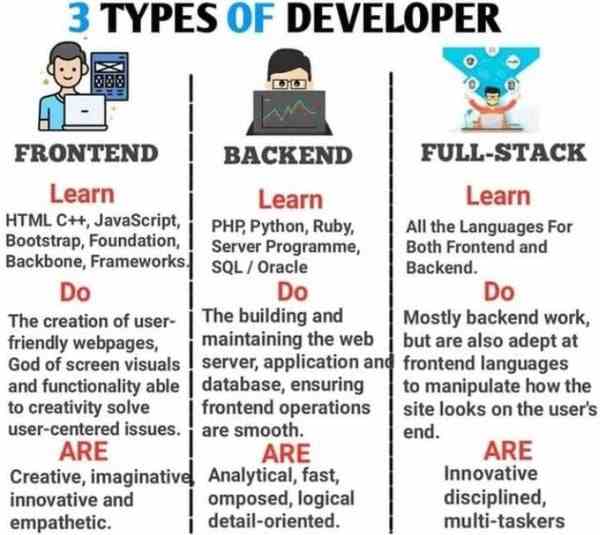 3 Types of Developer