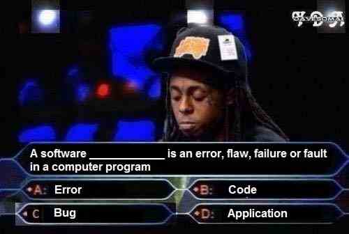 a software bug is an error