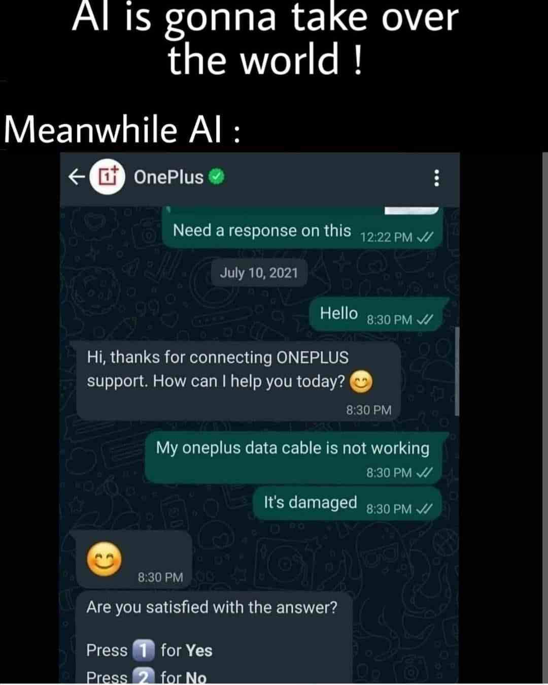AI is gonna take over the world!