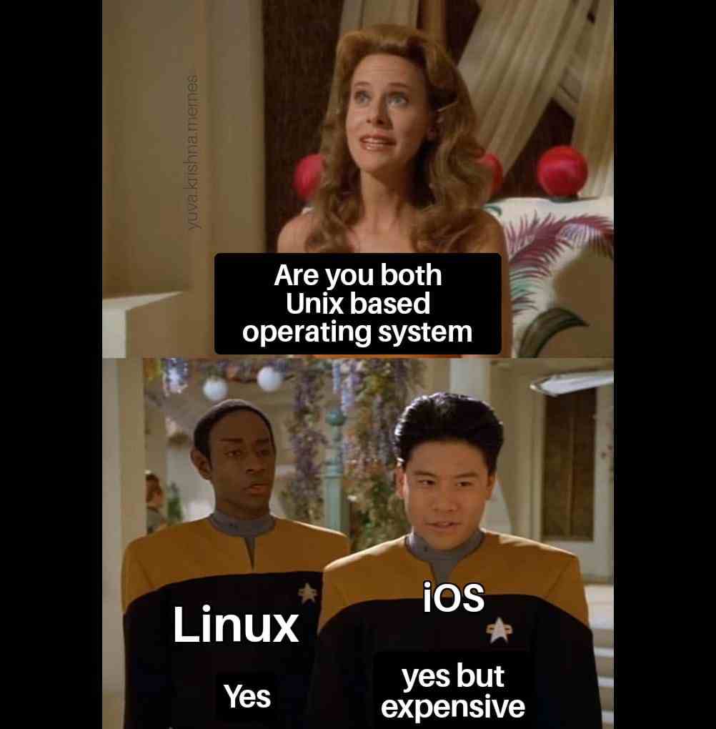 Are you both Unix based operating system