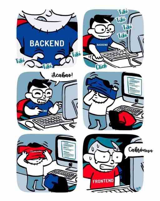 Backend supports vs Frontend 