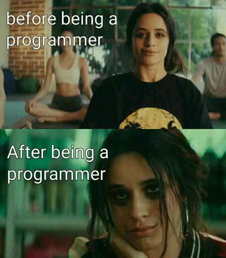 Before being a programmer & After being a programmer