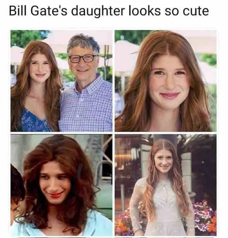 Bill Gate's daughter looks so cute