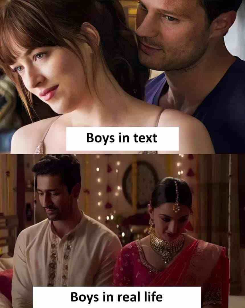 Boys in text & boys in real life