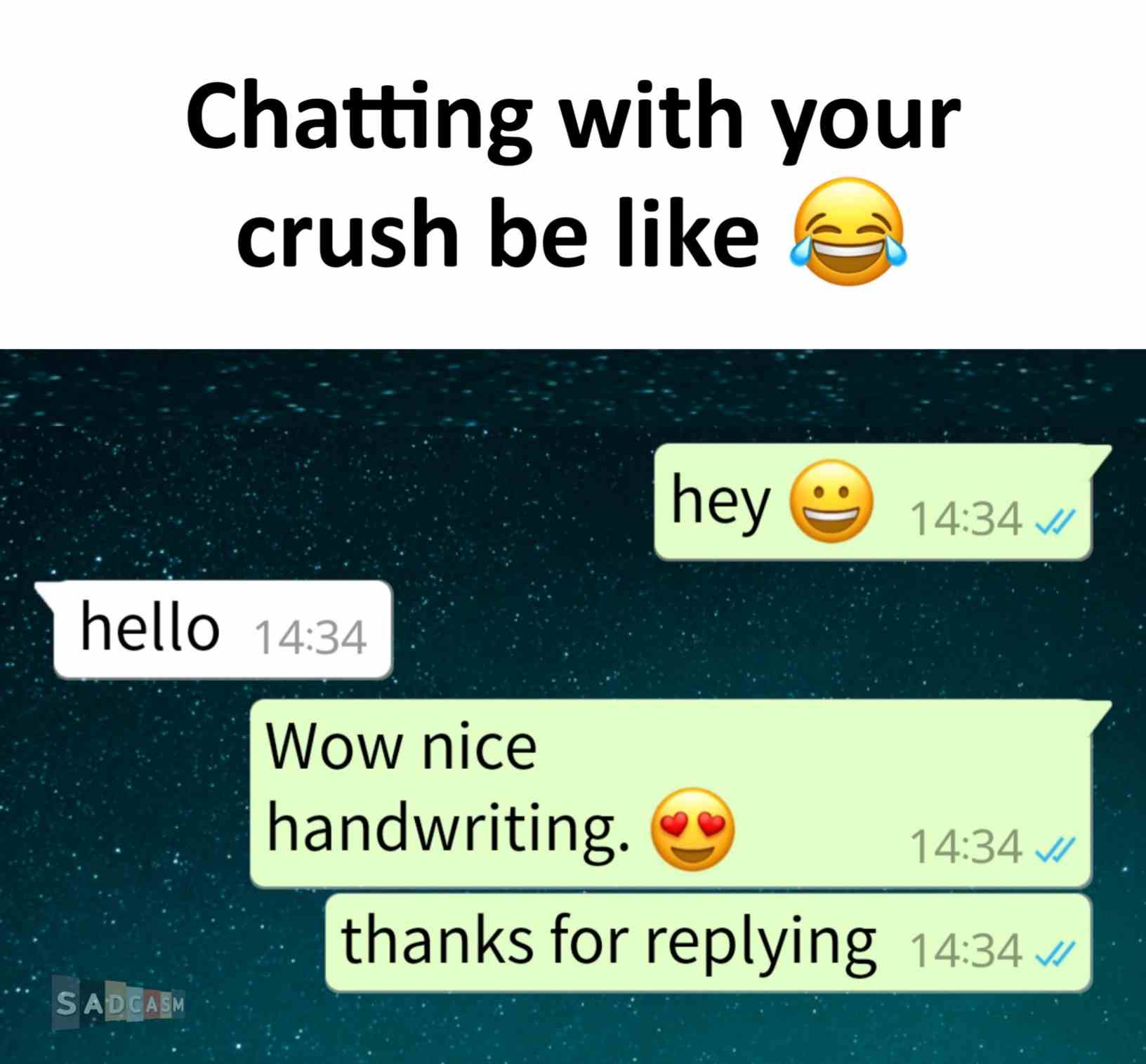 Chatting with your crush be like