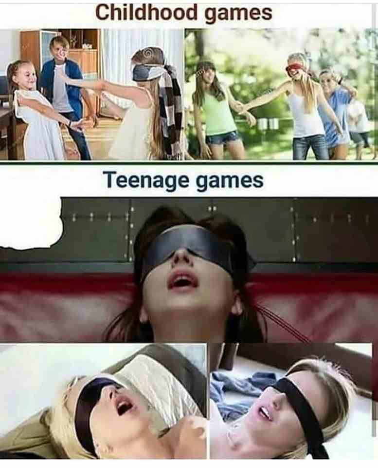 Childhood games vs Teenage games