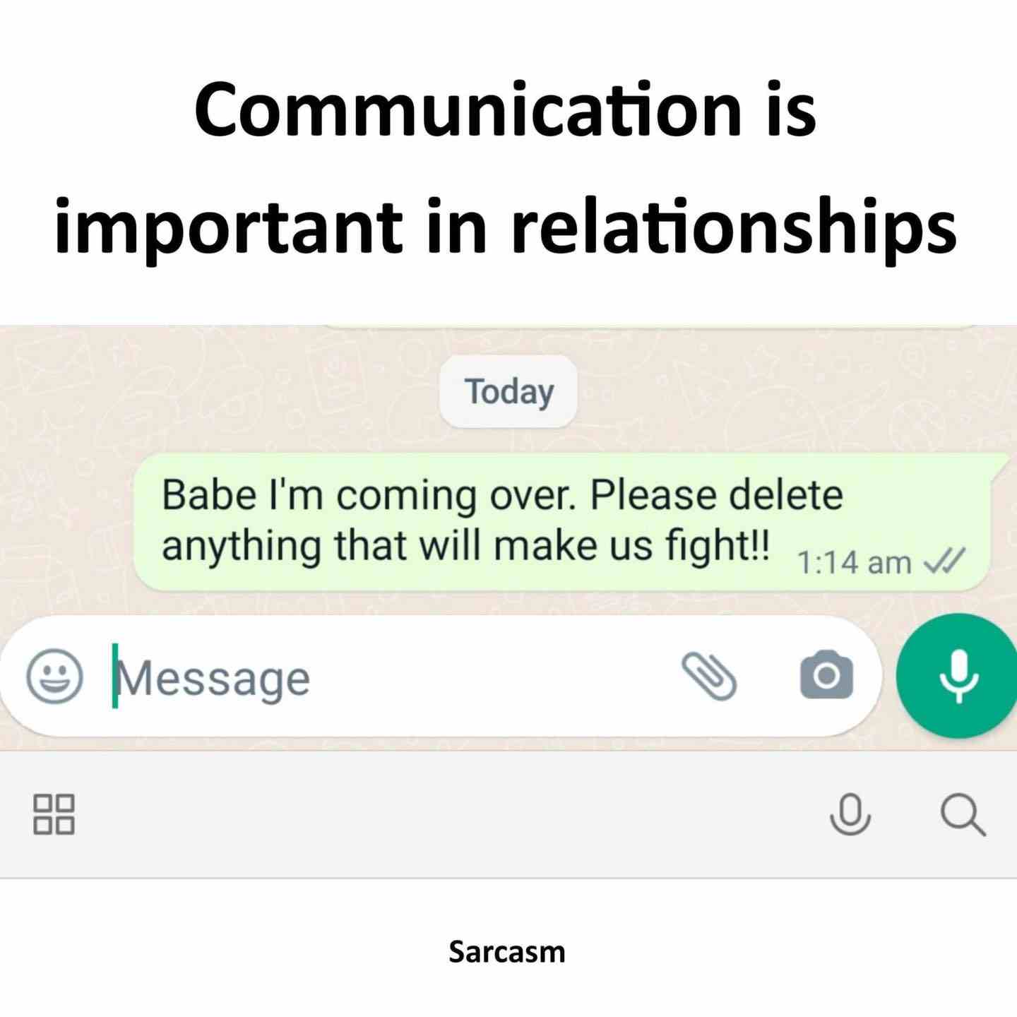 Communication is important in relationships