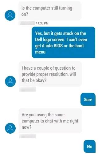Dell Tech Support sure have their moments 