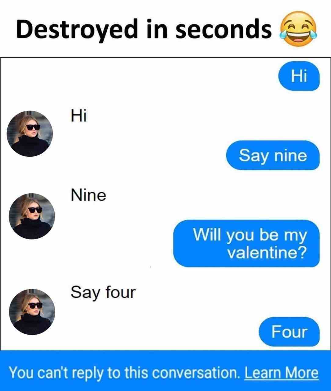 Destroyed in seconds