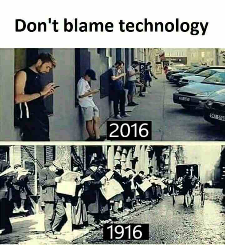 Don't blame technology