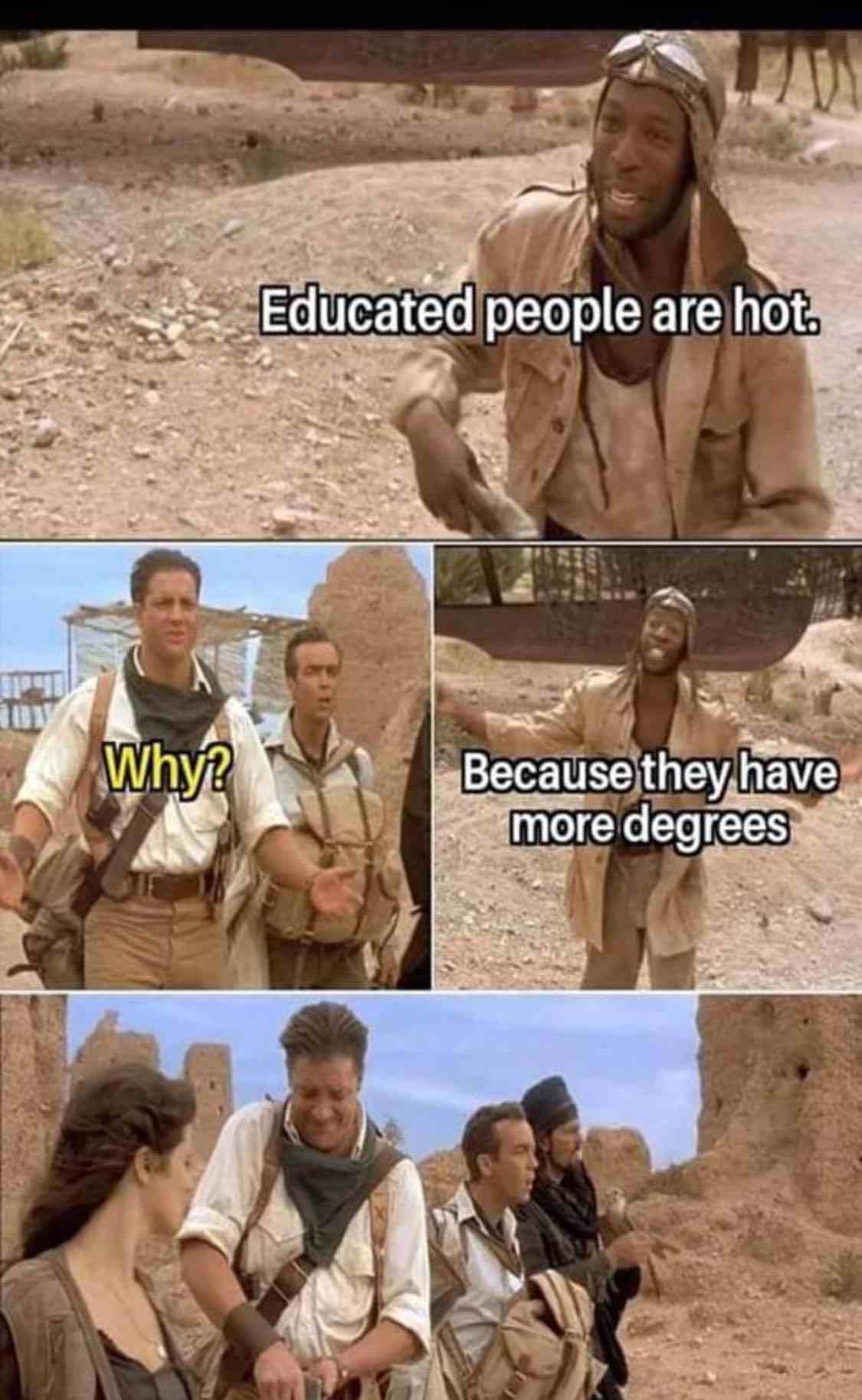 Educated people are hot