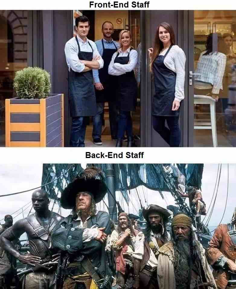 Front-End Staff vs Back-End Staff