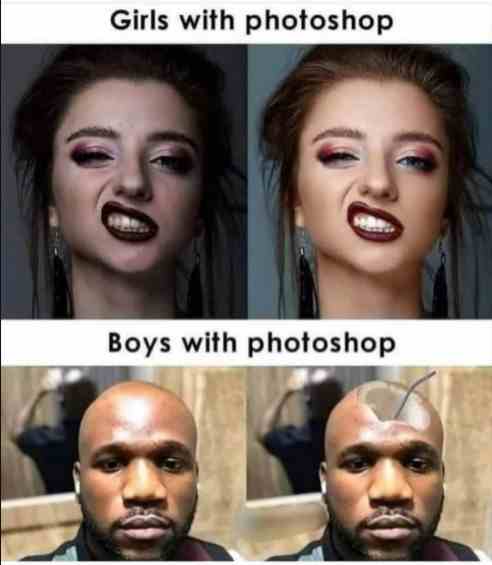 Girls with Photoshop vs Boys with Photoshop