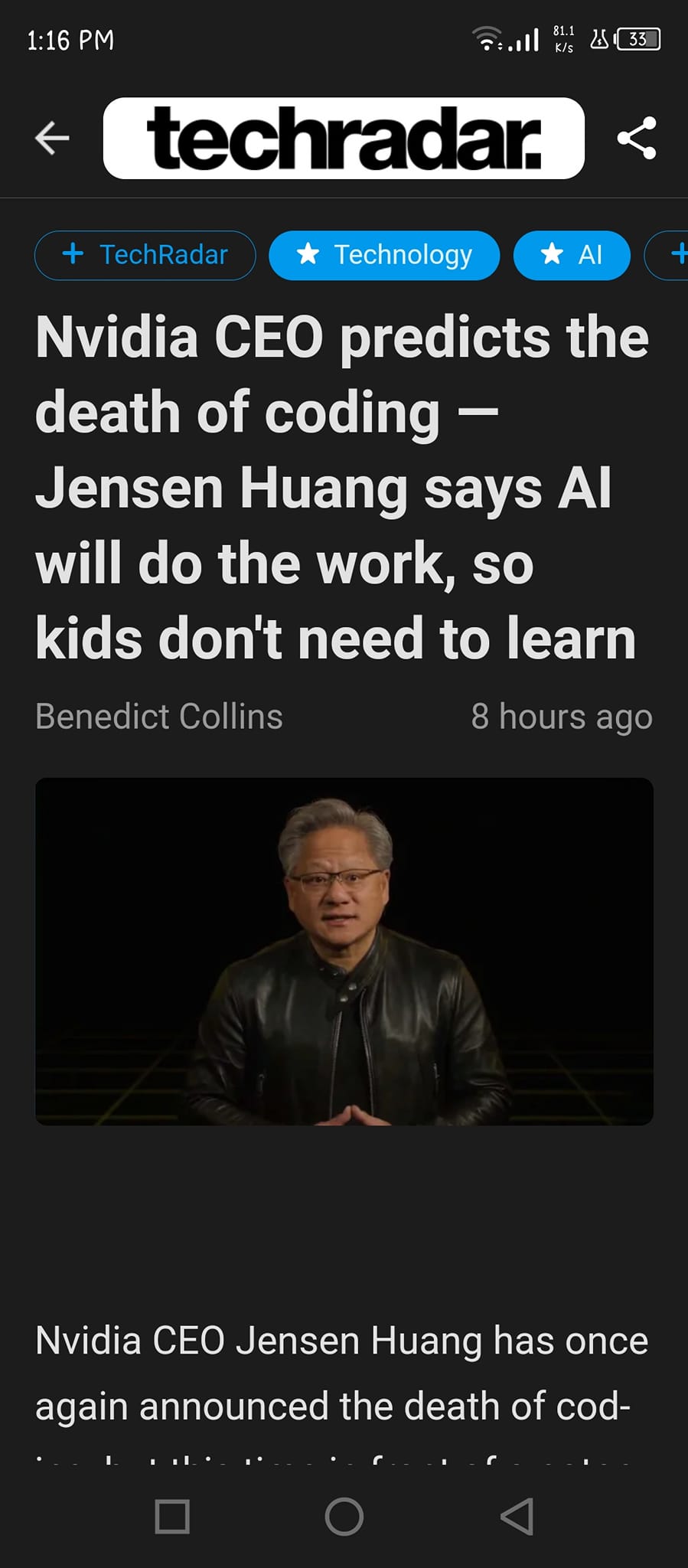 Good thing AI is decades away from existing