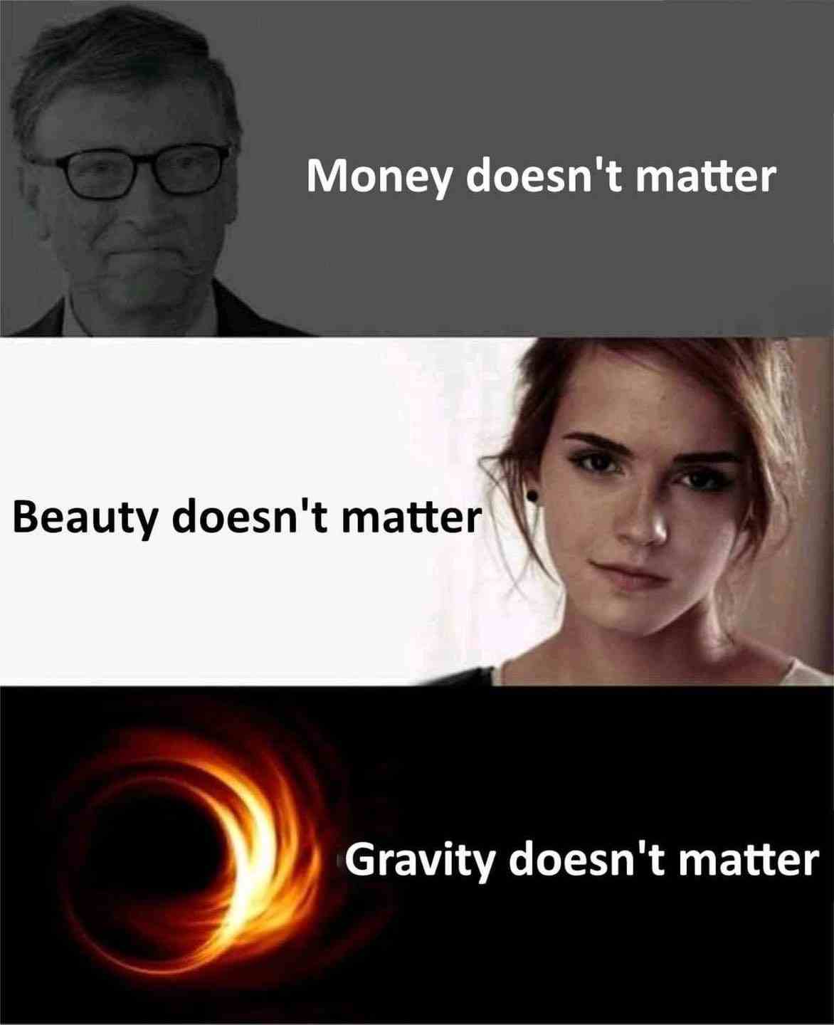 Gravity doesn't matter