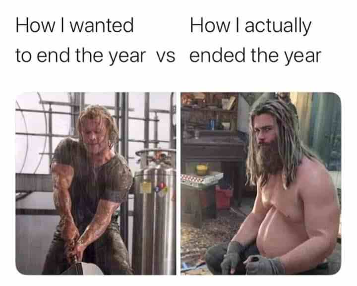 How i wanted to end the year vs How i actually ended the year