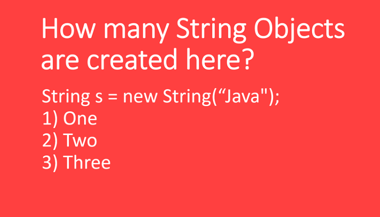 How many String Objects are created here?
