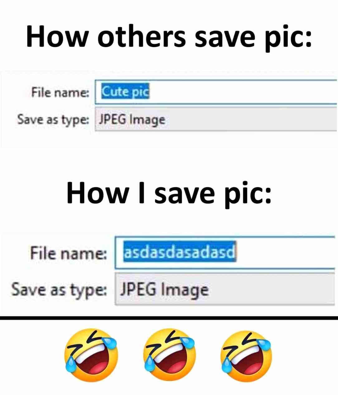 How Programmer save pic vs others