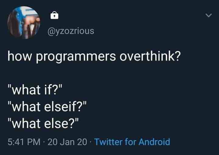 How Programmers overthink?