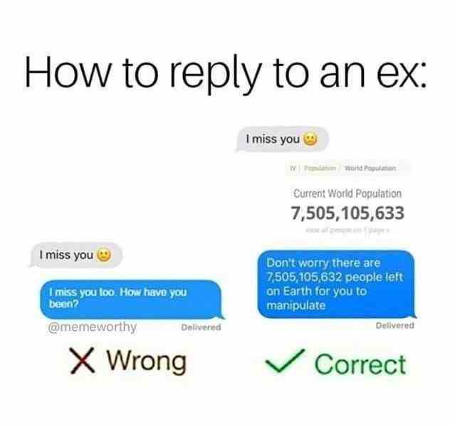 How To Reply To An Ex