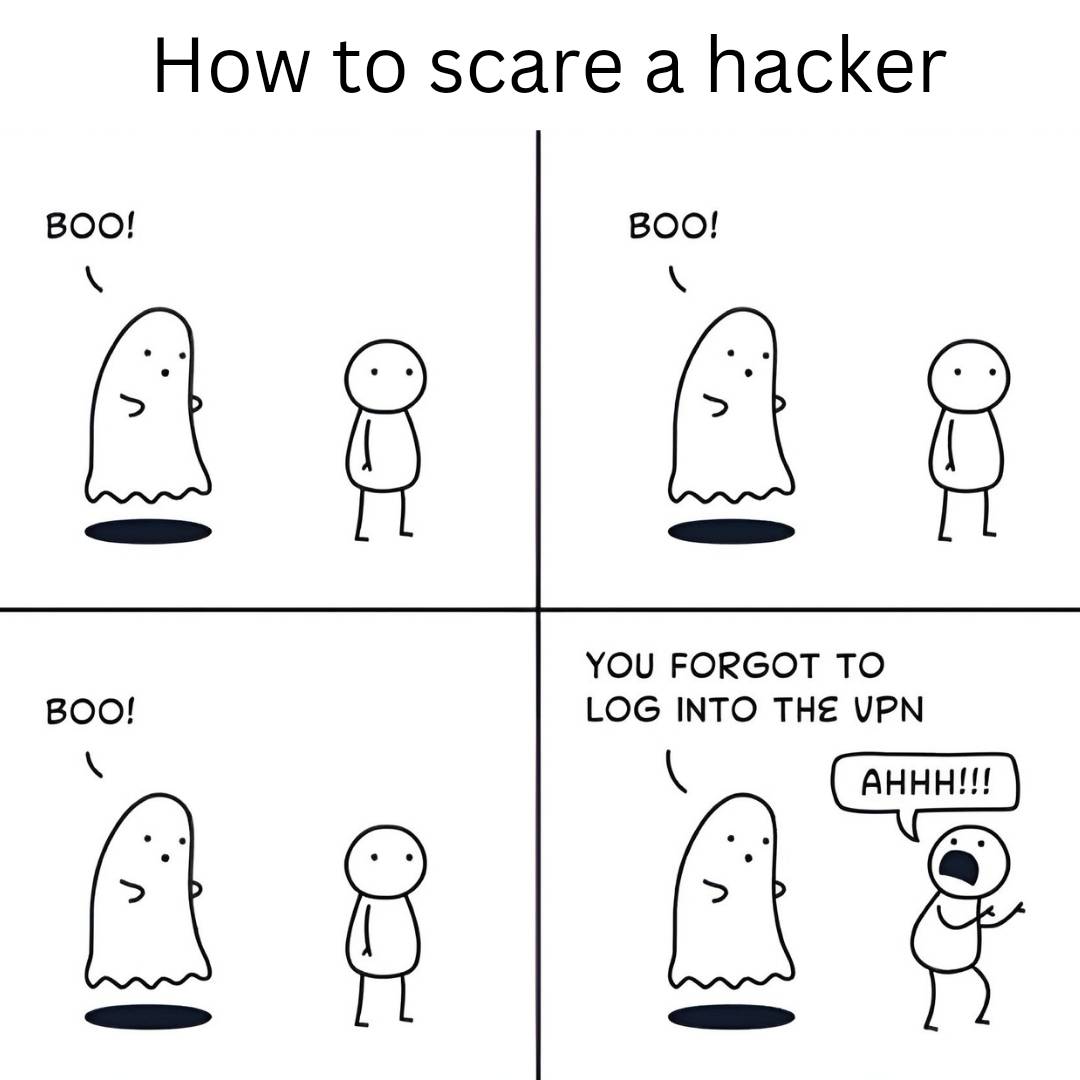 How to scare a hacker
