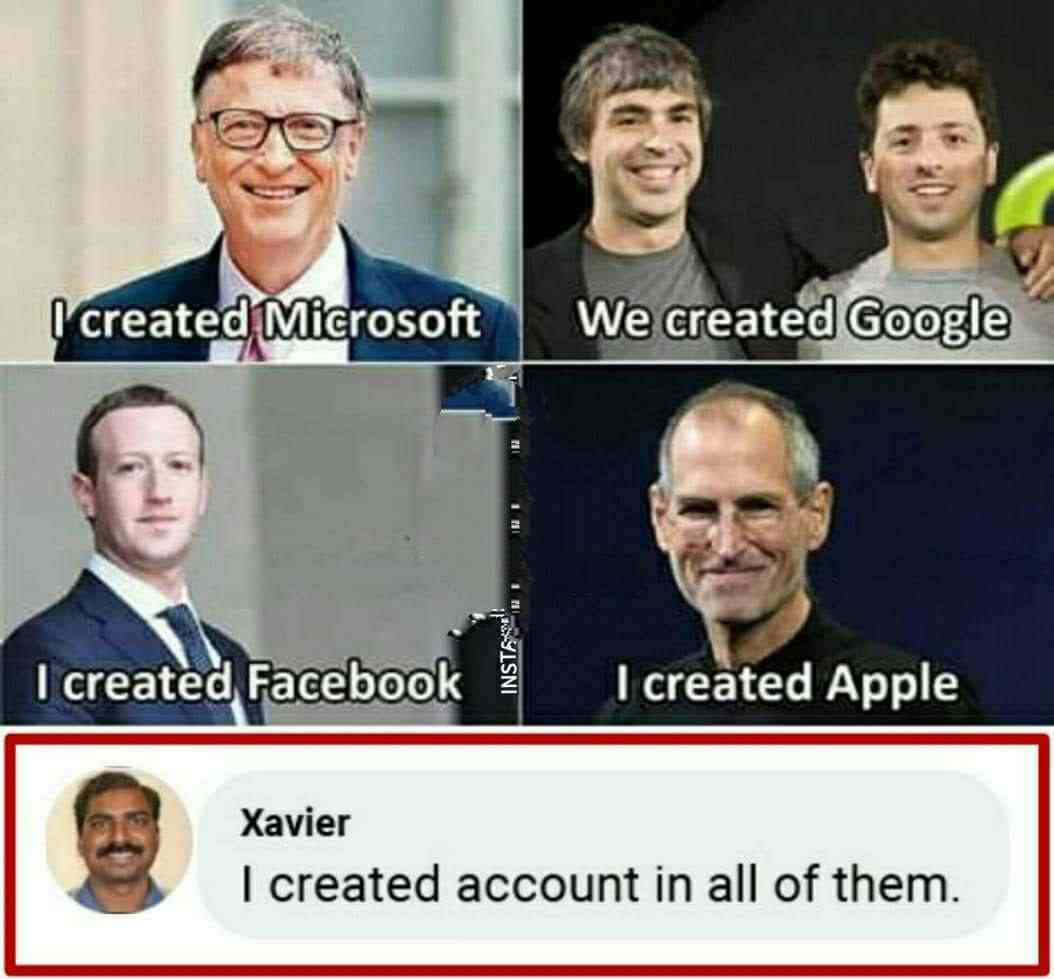 I created account in all of them