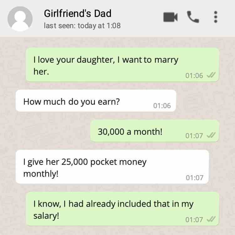Why Accept Freelancer Proposal Girlfriend's dad?