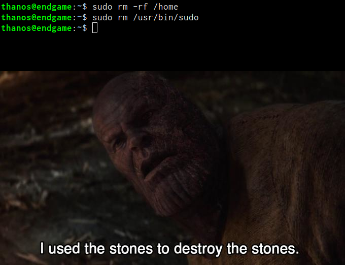 I used the stones to destroy the stones