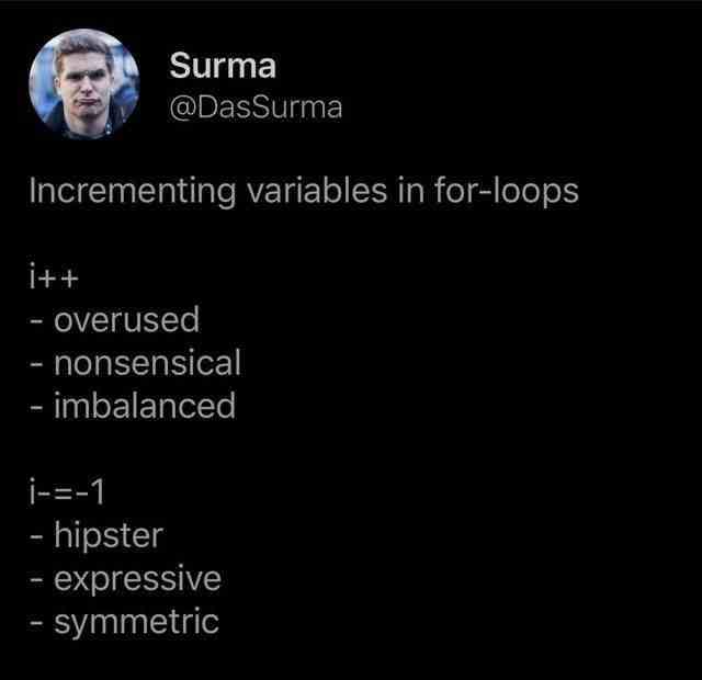 Incrementing variables in for-loops