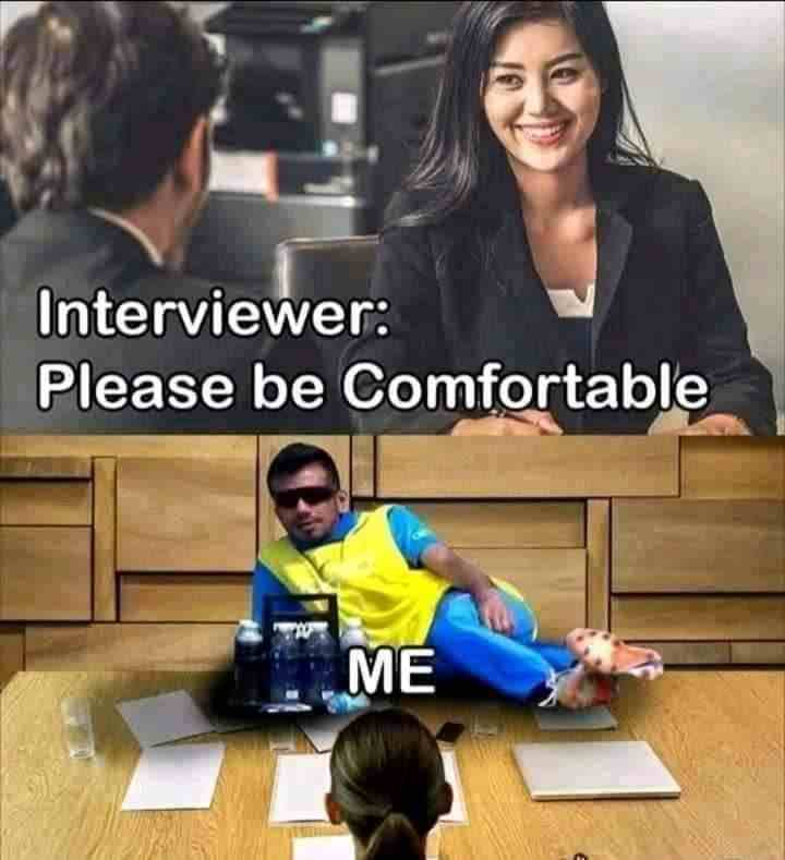Interviewer Please be comfortable