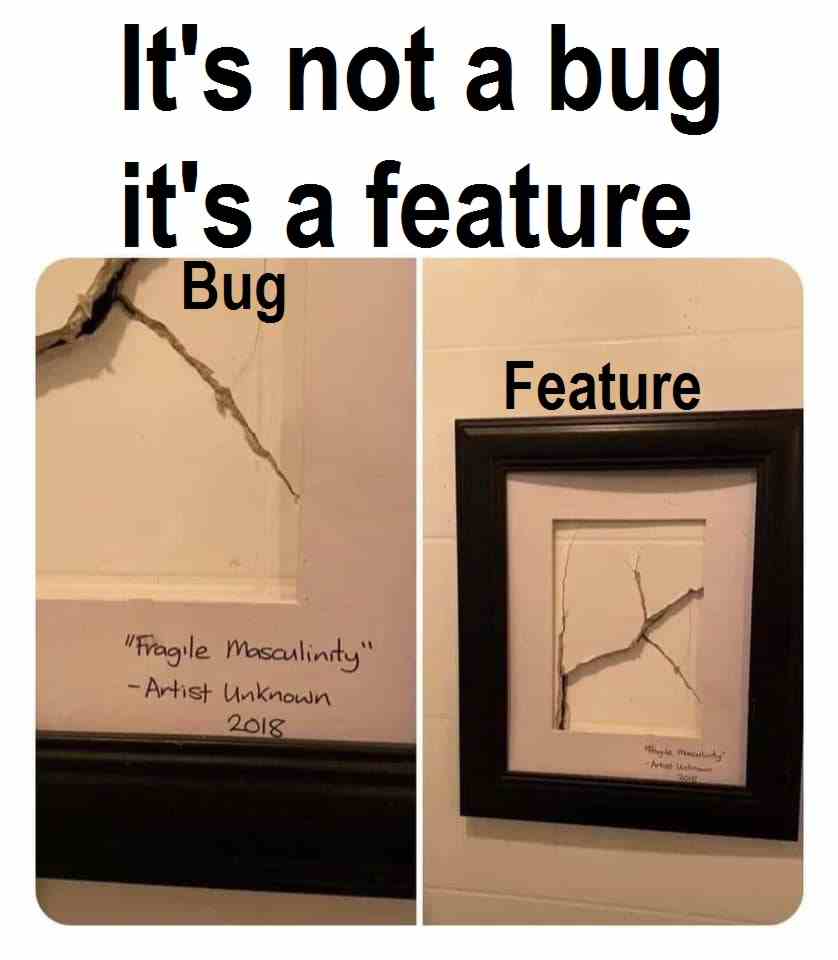 It's not a bug it's a feature 