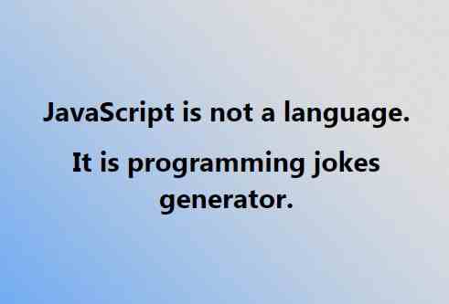 JavaScript is not a language 