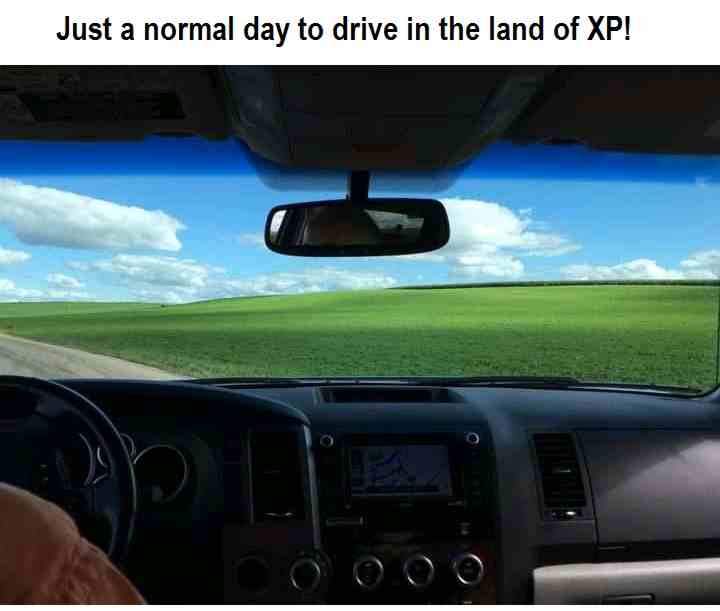 Just a normal day to drive in the land of XP!