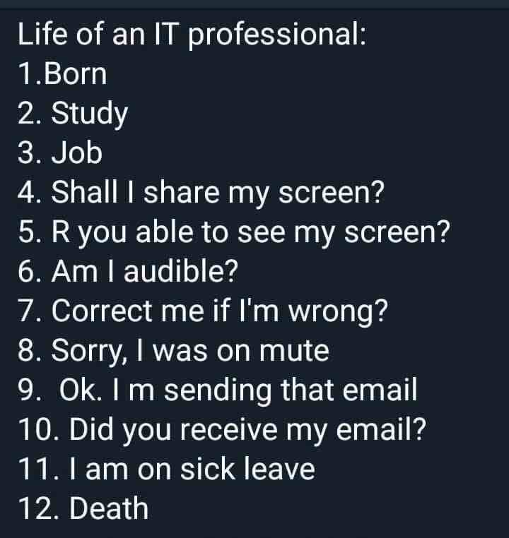 Life of an IT professional