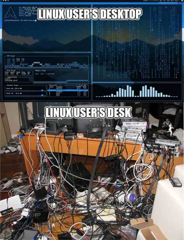 Linux user's Desktop & Linux user's Desk