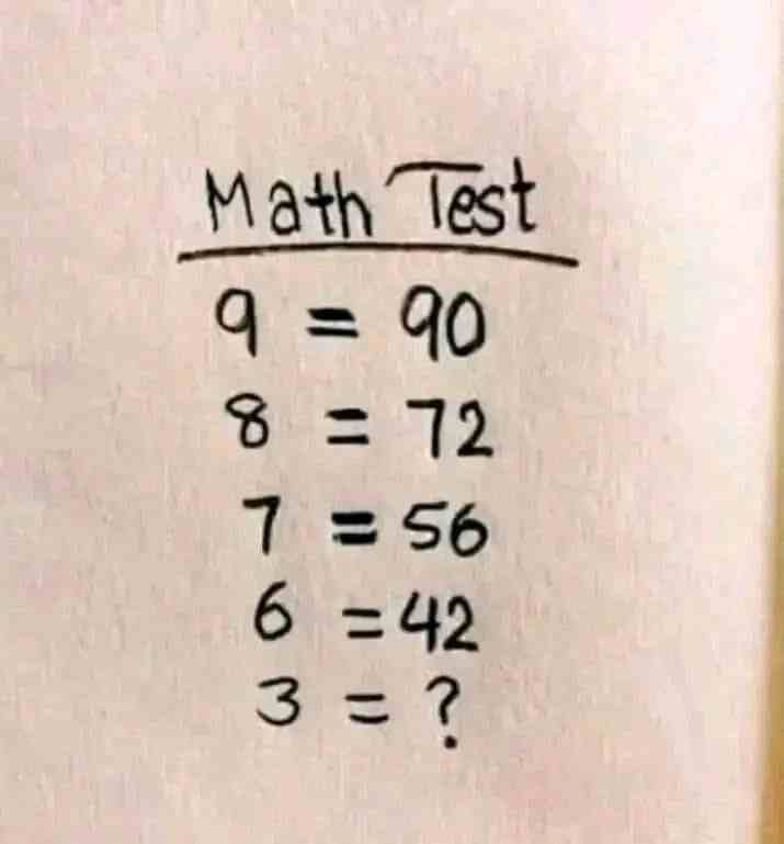 Math Test 3=? Can you solve this