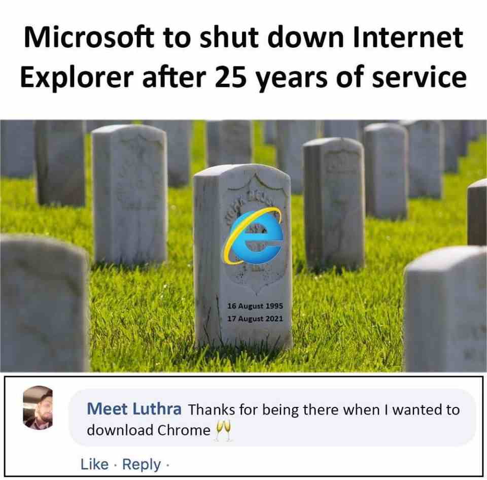 Microsoft to shut down internet Explorer after 25 years of service