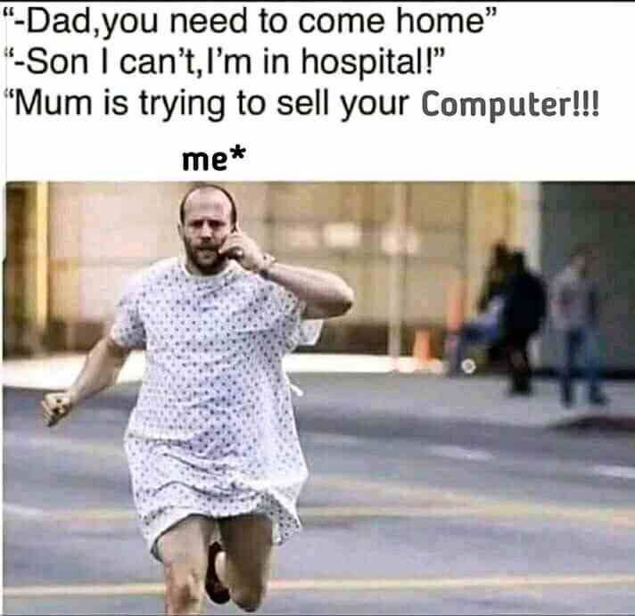 Mum is trying to sell your computer