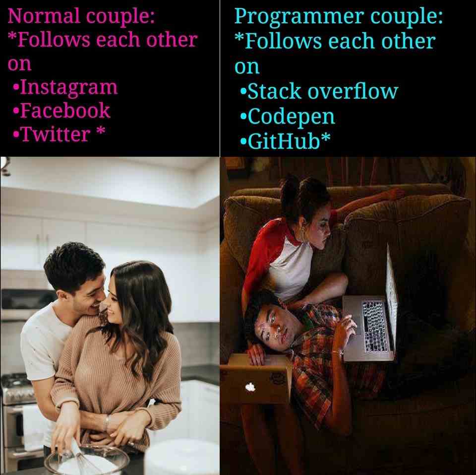 Normal Couple vs Programmer Couples