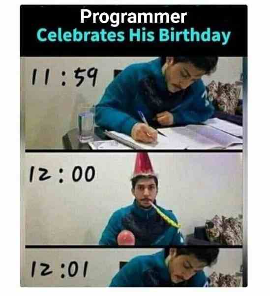 Programmer Celebrates his birthday