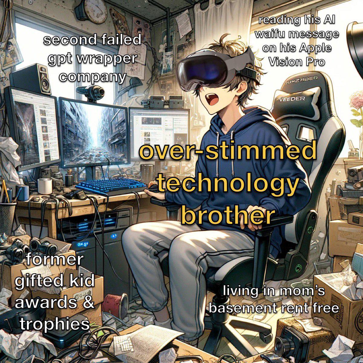 Replace the tech with Google stuff and it's me