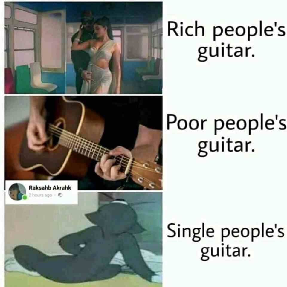  Rich People's guitar vs single people's guitar