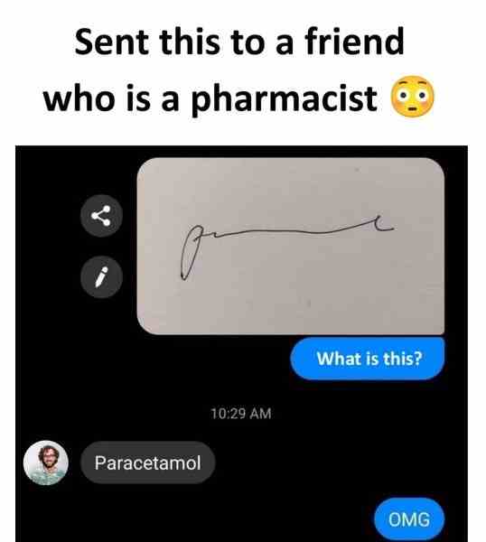 Sent this to a friend who is a pharmacist