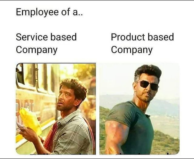 Service based company vs Product based company