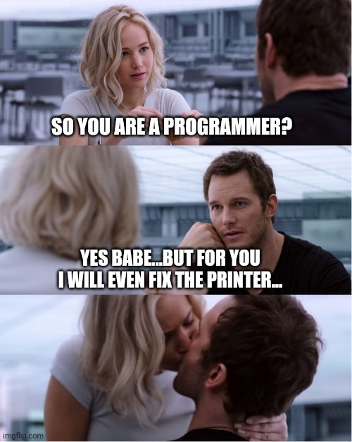 So you are a programmer?