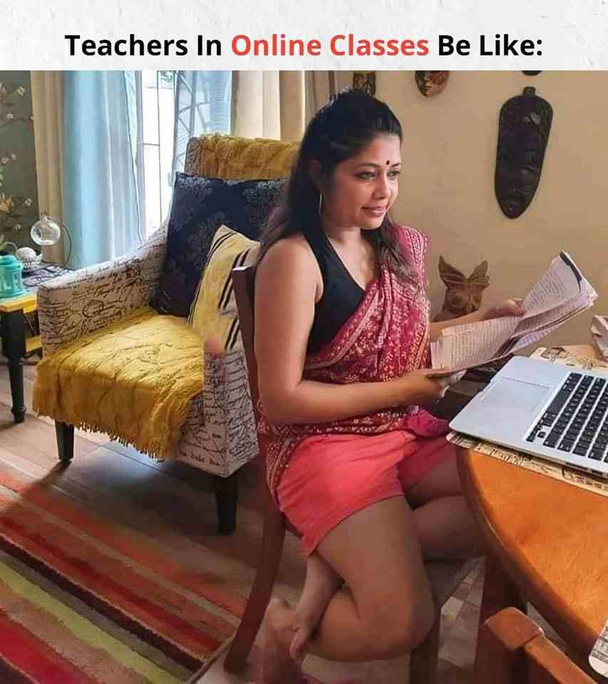 Teachers in online classes be like