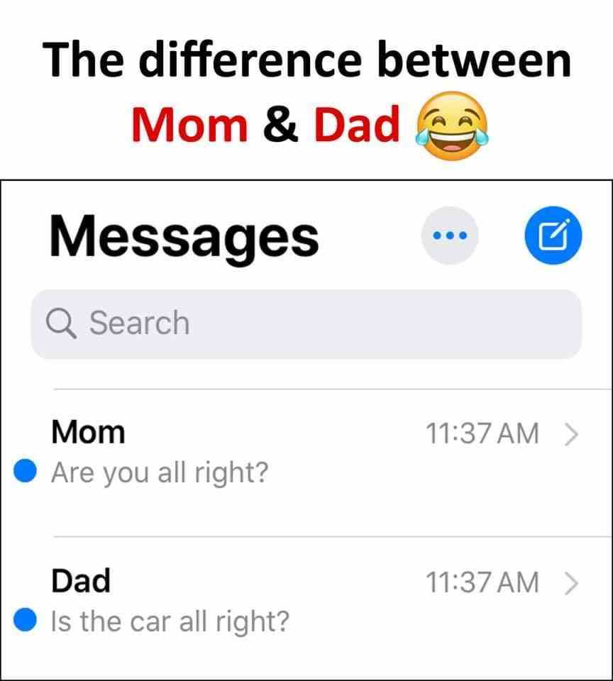 The difference between Mom & Dad