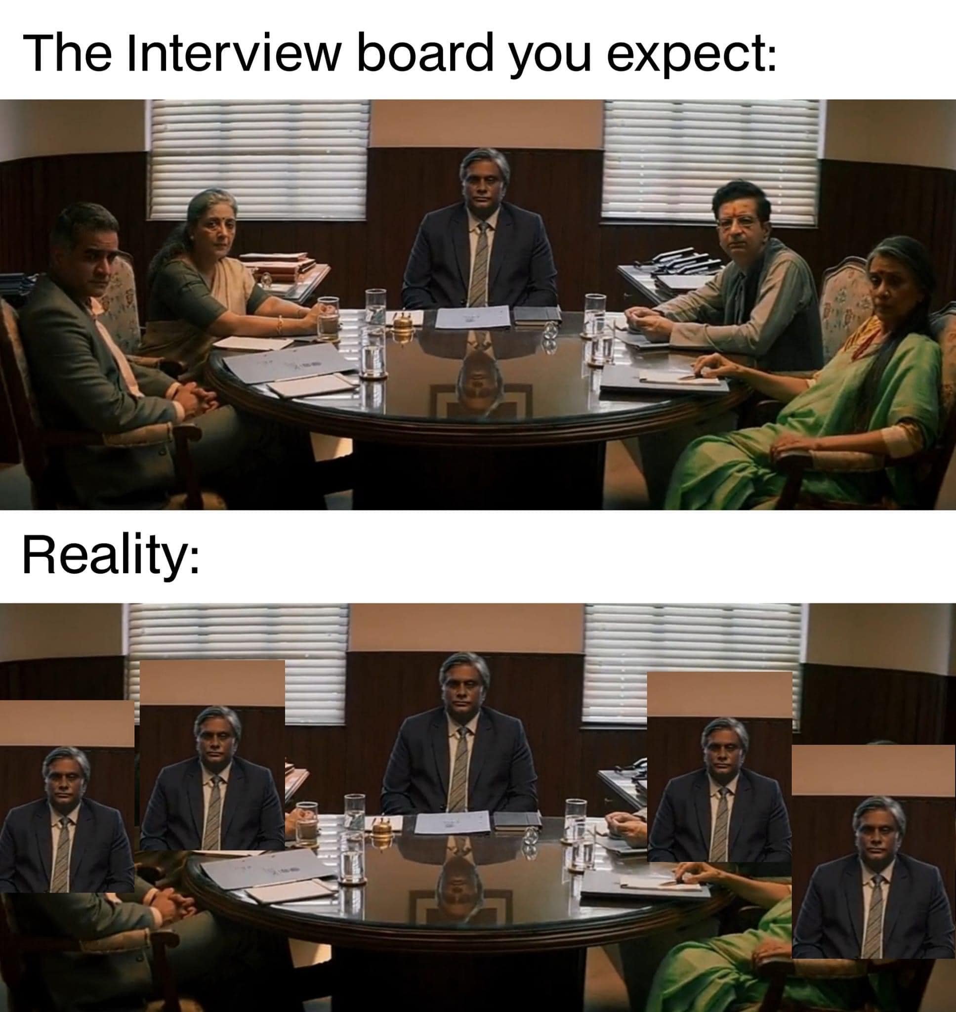 The interview board you expect