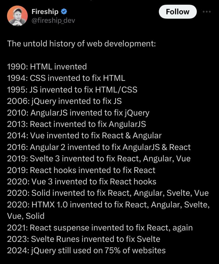 The untold history of web development